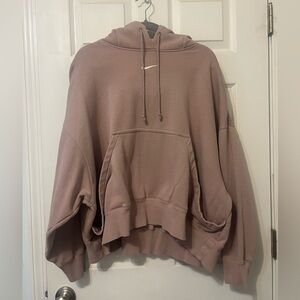 Nike Women's Dusty Pink Hoodie Sweater